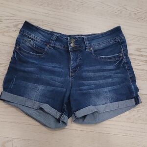 Royalty For Me Blue Jean Shorts Classic Cuffed Style Size 6